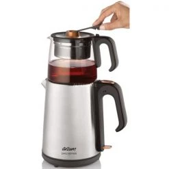 Arzum Teebereiter AR 3024 (silber/schwarz) -Kochen & Backen Soldes Arzum Teebereiter AR 3024@@9gct0x03 2