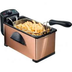 Fritteusen Mit Öl Bestron AF370CO, Fritteuse (kupfer/schwarz) -Kochen & Backen Soldes Bestron AF370CO Fritteuse@@9gffdb34 2