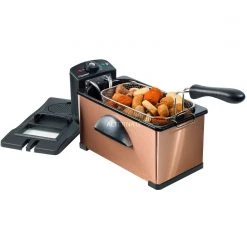Fritteusen Mit Öl Bestron AF370CO, Fritteuse (kupfer/schwarz) -Kochen & Backen Soldes Bestron AF370CO Fritteuse@@9gffdb34 3