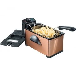 Fritteusen Mit Öl Bestron AF370CO, Fritteuse (kupfer/schwarz) -Kochen & Backen Soldes Bestron AF370CO Fritteuse@@9gffdb34 4