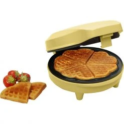 Bestron ASW217V, Waffeleisen (gelb) -Kochen & Backen Soldes Bestron ASW217V Waffeleisen@@1820273 2