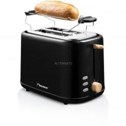 Bestron ATO850BW, Toaster (schwarz/holz) -Kochen & Backen Soldes Bestron ATO850BW Toaster@@1820332 32