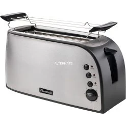 Bestron ATO900STE, Toaster (edelstahl (gebürstet)/schwarz)