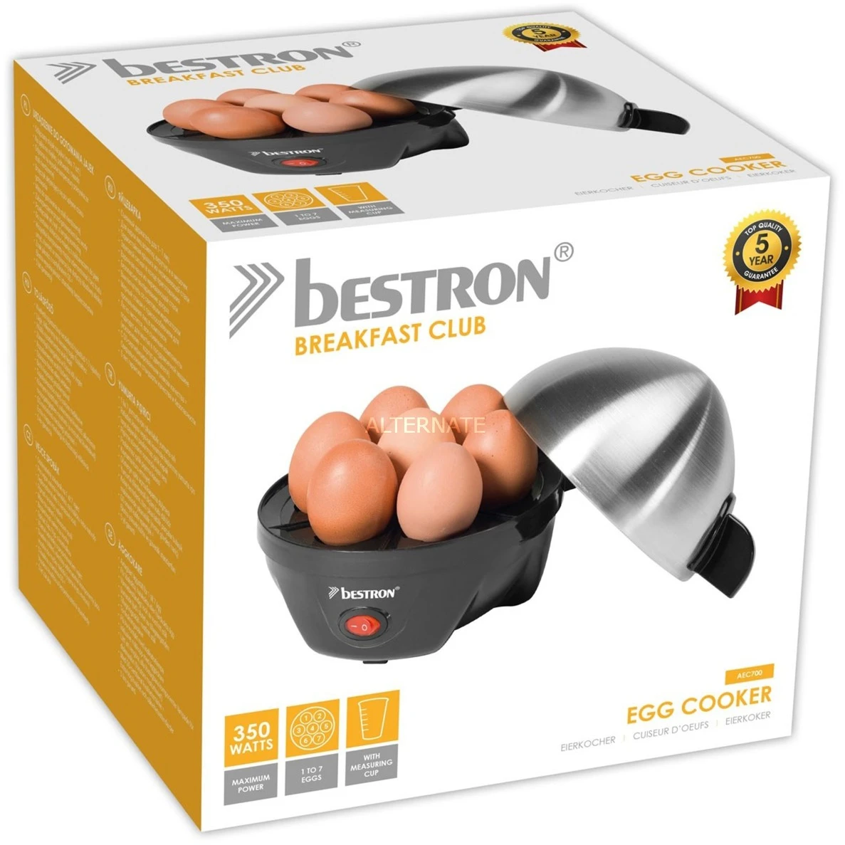 Bestron Best Eierkocher AEC700 (silber/schwarz) 7 Bestron Best Eierkocher AEC700 (silber/schwarz) – Bild 5