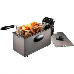 Fritteusen Mit Öl Bestron CoolZone AF357A, Fritteuse (grau/schwarz) -Kochen & Backen Soldes Bestron CoolZone AF357A Fritteuse@@1820339 2