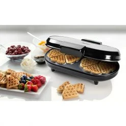 Bestron Doppel-Herzwaffeleisen ADWM730S (edelstahl/schwarz) -Kochen & Backen Soldes Bestron Doppel Herzwaffeleisen ADWM730S@@1820351 5