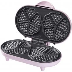 Bestron Doppel-Waffeleisen ADWM1000P (hellrosa) -Kochen & Backen Soldes Bestron Doppel Waffeleisen ADWM1000P@@1742125 2
