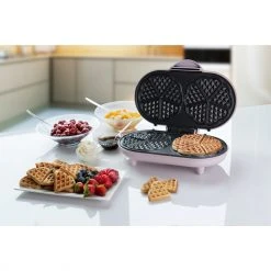 Bestron Doppel-Waffeleisen ADWM1000P (hellrosa) -Kochen & Backen Soldes Bestron Doppel Waffeleisen ADWM1000P@@1742125 5
