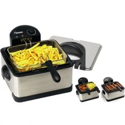 Fritteusen Mit Öl Bestron Family Fritteuse DF402B (edelstahl (gebürstet)/schwarz) -Kochen & Backen Soldes Bestron Family Fritteuse DF402B @@9gffdb15 5