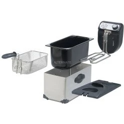 Fritteusen Mit Öl Bestron Fritteuse AF351 (edelstahl (gebürstet)/schwarz) -Kochen & Backen Soldes Bestron Fritteuse AF351@@9gffdb12 5