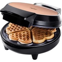 Bestron Herzwaffelautomat AWM700CO, Waffeleisen (kupfer/schwarz)
