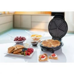 Waffeleisen Bestron Herzwaffelautomat AWM700S (schwarz/edelstahl) -Kochen & Backen Soldes Bestron Herzwaffelautomat AWM700S@@1742915 4