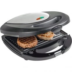 Sandwichmaker Bestron Kontaktgrill 3-in-1 ASM8010 (schwarz/edelstahl) -Kochen & Backen Soldes Bestron Kontaktgrill 3 in 1 ASM8010 @@9gbidb18 3