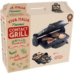 Kontaktgrills Bestron Kontaktgrill ACG380 (grau, 1.800 Watt) -Kochen & Backen Soldes Bestron Kontaktgrill ACG380@@1636578 4
