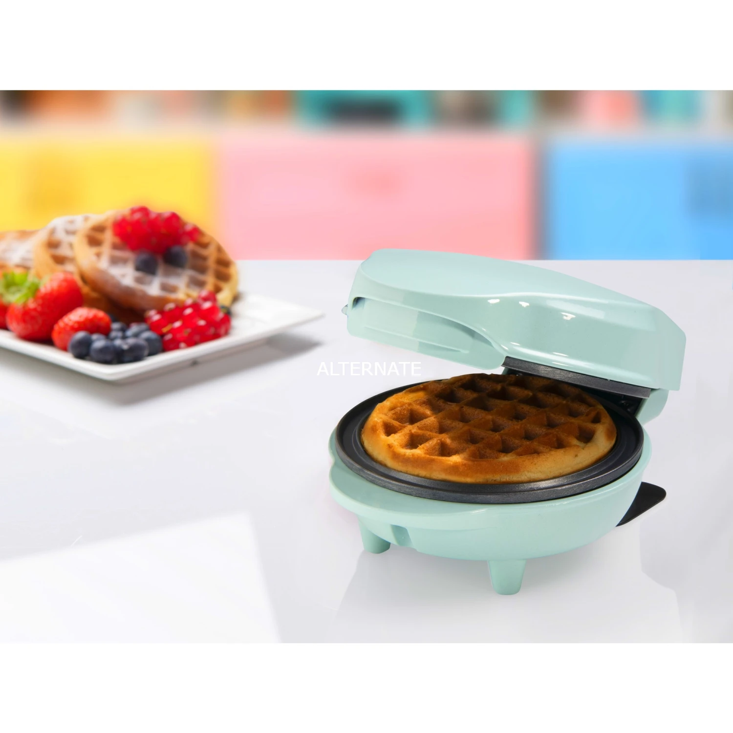 Bestron Mini-Waffelautomat AMW500M, Waffeleisen (mint) 7 Bestron Mini-Waffelautomat AMW500M, Waffeleisen (mint) – Bild 5