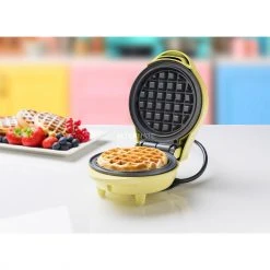 Bestron Mini-Waffelautomat AMW500V, Waffeleisen (gelb) -Kochen & Backen Soldes Bestron Mini Waffelautomat AMW500V Waffeleisen@@1742132 4
