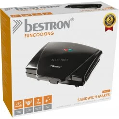 Kontaktgrills Bestron Multifunktionsgrill, Kontaktgrill (schwarz, 750 Watt) -Kochen & Backen Soldes Bestron Multifunktionsgrill Kontaktgrill@@1742568 4