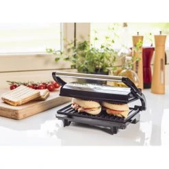 Kontaktgrills Bestron Paninigrill APM123Z, Kontaktgrill (schwarz, 700 Watt) -Kochen & Backen Soldes Bestron Paninigrill APM123Z Kontaktgrill@@9ggedb29 5