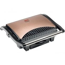 Kontaktgrills Bestron Paninigrill ASW113CO, Kontaktgrill (kupfer/schwarz, 1.000 Watt)