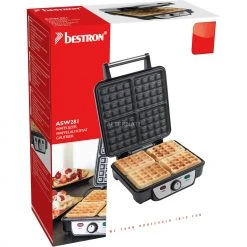 Bestron Waffeleisen ASW281 (silber/schwarz) -Kochen & Backen Soldes Bestron Waffeleisen ASW281 @@9gbkdb0c 3