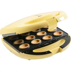 Cookie-Maker Bestron Zaubernuss Waffeleisen Für Russische „Oreschki“ ANP801V (gelb)
