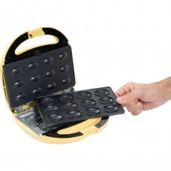 Cookie-Maker Bestron Zaubernuss Waffeleisen Für Russische „Oreschki“ ANP801V (gelb) -Kochen & Backen Soldes Bestron Zaubernuss Waffeleisen f r russische Oreschki ANP801V@@1820307 2