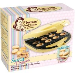Cookie-Maker Bestron Zaubernuss Waffeleisen Für Russische „Oreschki“ ANP801V (gelb) -Kochen & Backen Soldes Bestron Zaubernuss Waffeleisen f r russische Oreschki ANP801V@@1820307 4