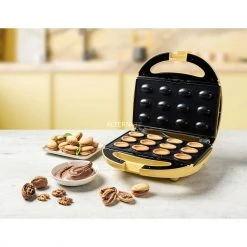 Cookie-Maker Bestron Zaubernuss Waffeleisen Für Russische „Oreschki“ ANP801V (gelb) -Kochen & Backen Soldes Bestron Zaubernuss Waffeleisen f r russische Oreschki ANP801V@@1820307 5