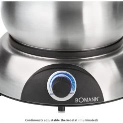 Fondues Bomann FD 2248 CB, Fondue (edelstahl/schwarz) -Kochen & Backen Soldes Bomann FD 2248 CB Fondue@@1864186 2
