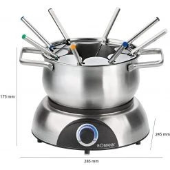 Fondues Bomann FD 2248 CB, Fondue (edelstahl/schwarz) -Kochen & Backen Soldes Bomann FD 2248 CB Fondue@@1864186 4