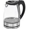Bomann Glas-Wasserkocher WKS 6032 G (edelstahl/schwarz, 1,7 Liter) -Kochen & Backen Soldes Bomann Glas Wasserkocher WKS 6032 G@@9gwldb55