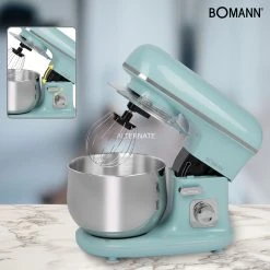 Küchenmaschinen Bomann Knetmaschine KM 6030, Küchenmaschine (türkis/silber) -Kochen & Backen Soldes Bomann Knetmaschine KM 6030 K chenmaschine@@9gk3db25 5
