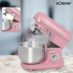 Küchenmaschinen Bomann Knetmaschine KM 6030, Küchenmaschine (rosa/silber) 13 Küchenmaschinen Bomann Knetmaschine KM 6030, Küchenmaschine (rosa/silber) -Kochen & Backen Soldes Bomann Knetmaschine KM 6030 K chenmaschine@@9gk3db26 5