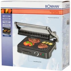 Kontaktgrills Bomann Kontaktgrill KG 2242 CB (edelstahl/schwarz, 2.000 Watt) -Kochen & Backen Soldes Bomann Kontaktgrill KG 2242 CB@@9ggedb40 3