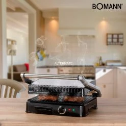 Kontaktgrills Bomann Kontaktgrill KG 2242 CB (edelstahl/schwarz, 2.000 Watt) -Kochen & Backen Soldes Bomann Kontaktgrill KG 2242 CB@@9ggedb40 4