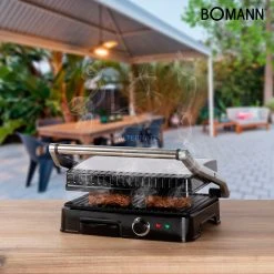 Kontaktgrills Bomann Kontaktgrill KG 2242 CB (edelstahl/schwarz, 2.000 Watt) -Kochen & Backen Soldes Bomann Kontaktgrill KG 2242 CB@@9ggedb40 5