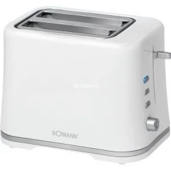 Bomann TA 1577 CB, Toaster (weiß/silber)