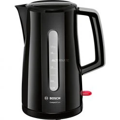 Bosch Wasserkocher Bosch CompactClass TWK3A013, Wasserkocher (schwarz/grau, 1,7 Liter)