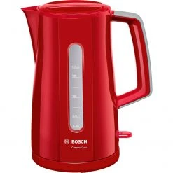 Bosch Wasserkocher Bosch CompactClass TWK 3A014, Wasserkocher (rot, 1,7 Liter)