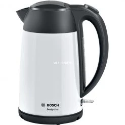 Bosch Wasserkocher Bosch DesignLine TWK3P421, Wasserkocher (weiß/schwarz, 1,7 Liter)