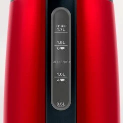 Bosch Wasserkocher Bosch DesignLine TWK4P434, Wasserkocher (rot/grau, 1,7 Liter) -Kochen & Backen Soldes Bosch DesignLine TWK4P434 Wasserkocher@@9gwldh36 4
