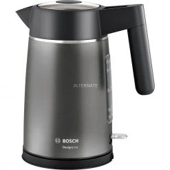 Bosch Wasserkocher Bosch DesignLine TWK5P475, Wasserkocher (grau/schwarz, 1,7 Liter)