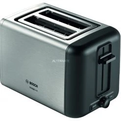 Bosch Kompakt-Toaster DesignLine TAT3P420DE (edelstahl/schwarz)