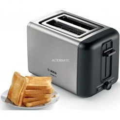 Bosch Kompakt-Toaster DesignLine TAT3P420DE (edelstahl/schwarz) -Kochen & Backen Soldes Bosch Kompakt Toaster DesignLine TAT3P420DE@@9gtvdx25 5