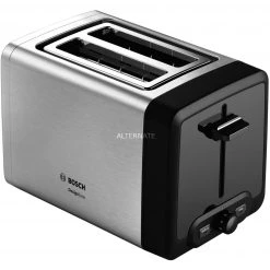Bosch Kompakt-Toaster DesignLine TAT4P420DE (edelstahl/schwarz)