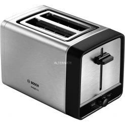 Bosch Kompakt-Toaster DesignLine TAT5P420DE (edelstahl/schwarz)