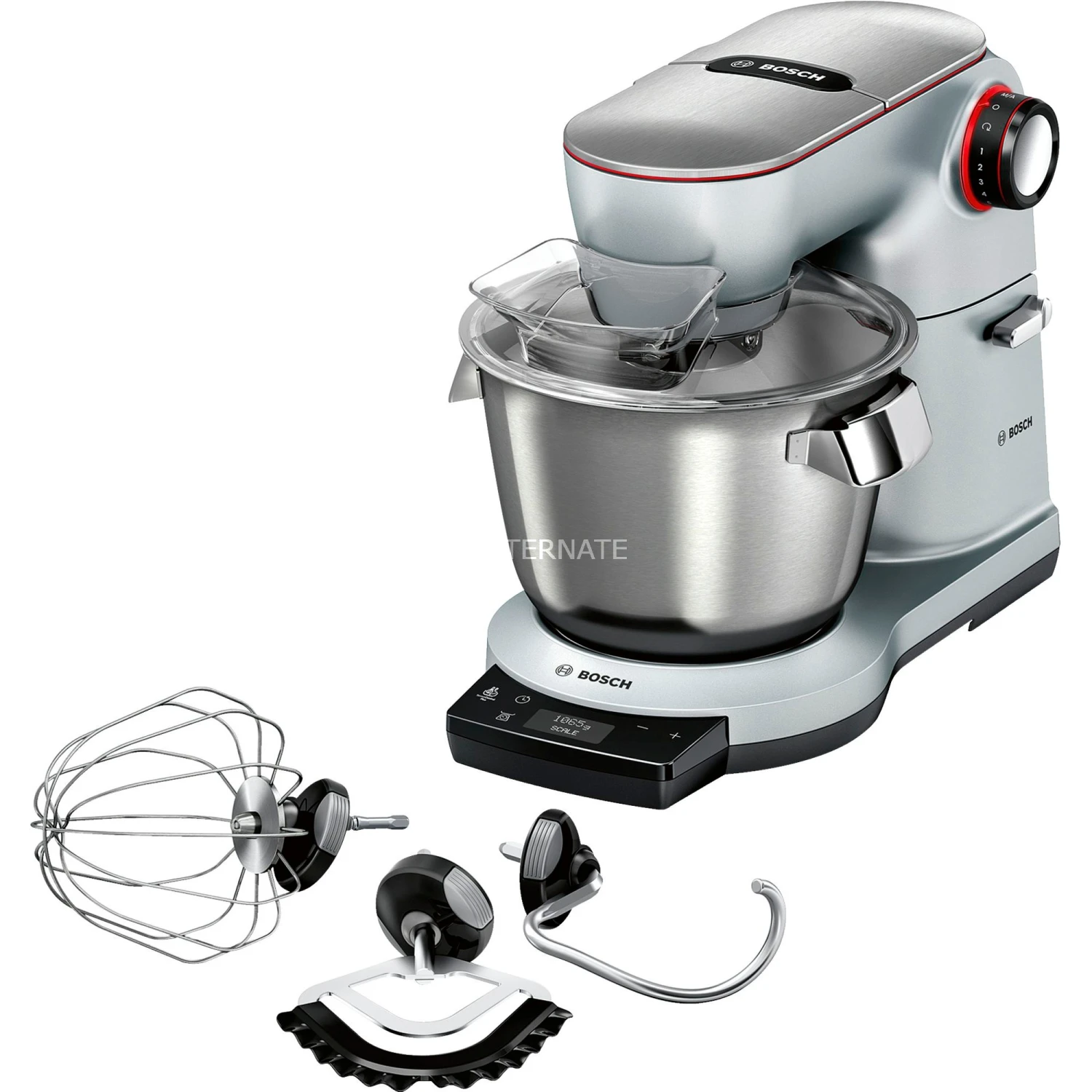Küchenmaschinen Bosch OptiMUM MUM9AX5S00, Küchenmaschine (silber, Mit Profi-Patisserie-Set) 3 Küchenmaschinen Bosch OptiMUM MUM9AX5S00, Küchenmaschine (silber, Mit Profi-Patisserie-Set)