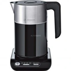 Bosch Wasserkocher Bosch Styline TWK 8613 P, Wasserkocher (schwarz/silber, 1,5 Liter)
