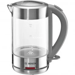Bosch Wasserkocher Bosch TWK7090B, Wasserkocher (edelstahl/hellgrau, 1,7 Liter)
