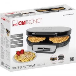 Clatronic Doppel-Waffeleisen WA 3745 (edelstahl/schwarz) -Kochen & Backen Soldes Clatronic Doppel Waffeleisen WA 3745@@9gbkdc27 3
